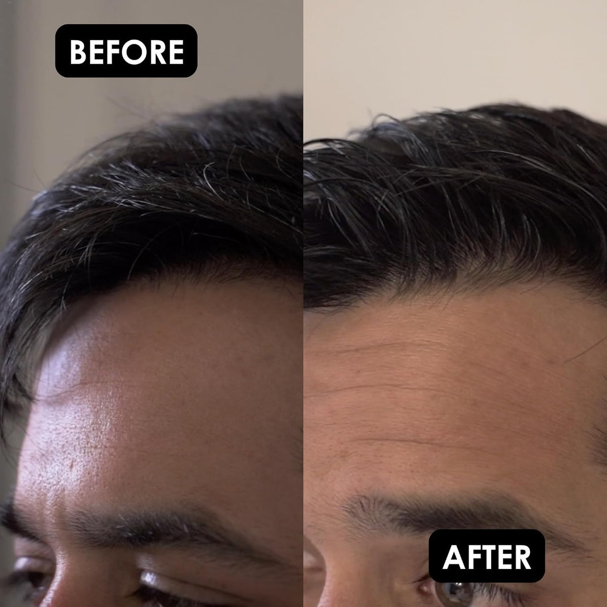 Black Hair Gel for Men - Medium Hold Styling with Activated Charcoal, 17.6 oz