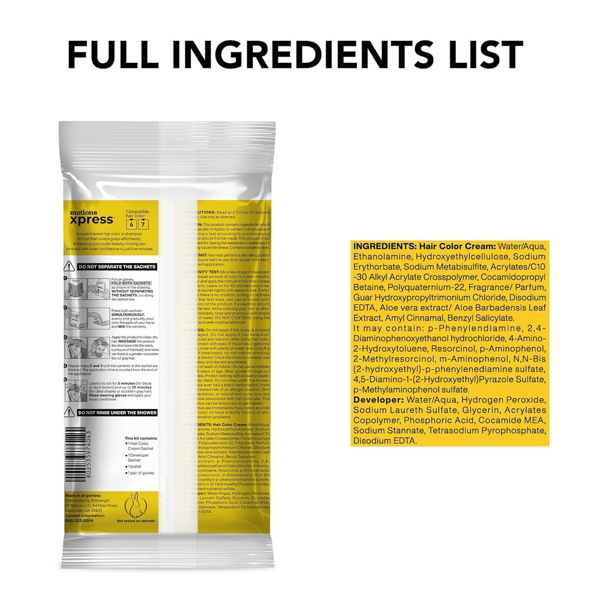 Dark Blonde Permanent Hair Color Shampoo - 5 Minute Gray Coverage, Ammonia Free