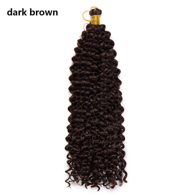 Water Wave Crochet Hair Extensions Long Curly Human Hair 10% Volumizing