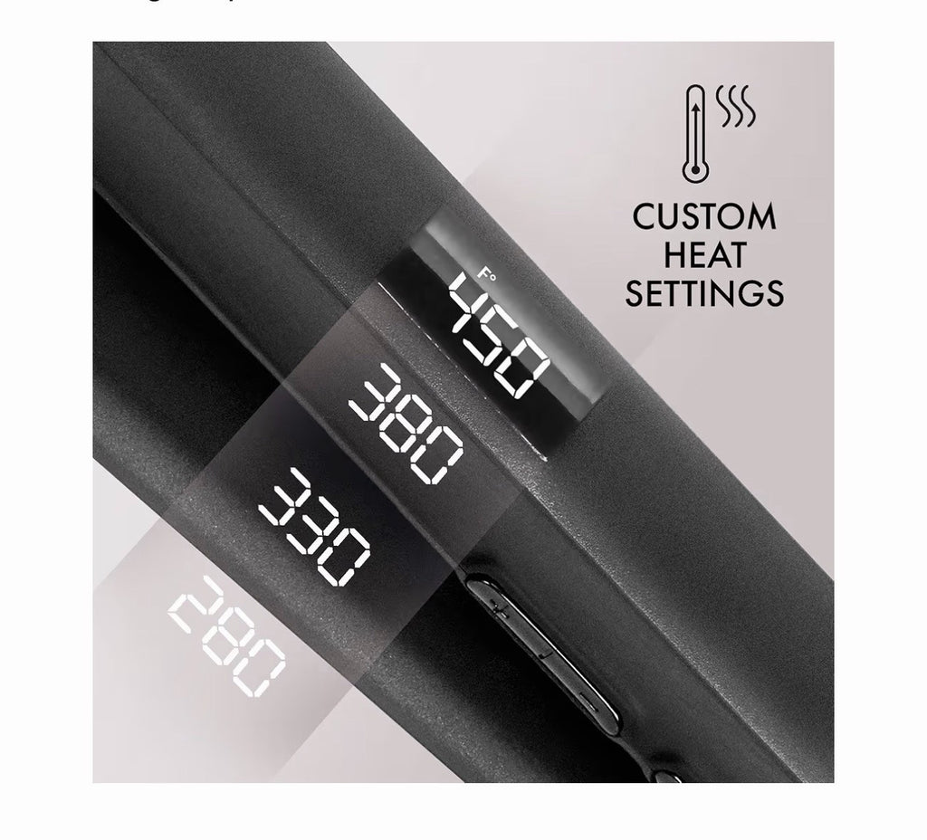 1-Inch Tourmaline Ceramic Flat Iron for Hair Styling - Hot Tools Signature Series