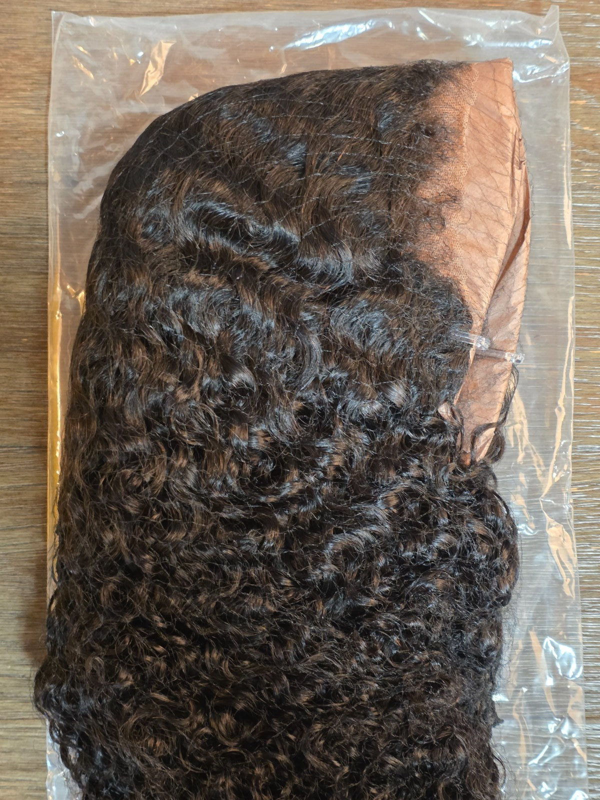 20 Inch Jerry Curly Lace Wig with 7x5 Lace Area and Accessories - Black