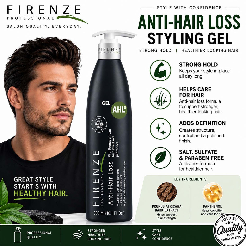 Anti-Hair Loss Styling Gel with High Hold - 10.1 oz | Polished, Defined Styles