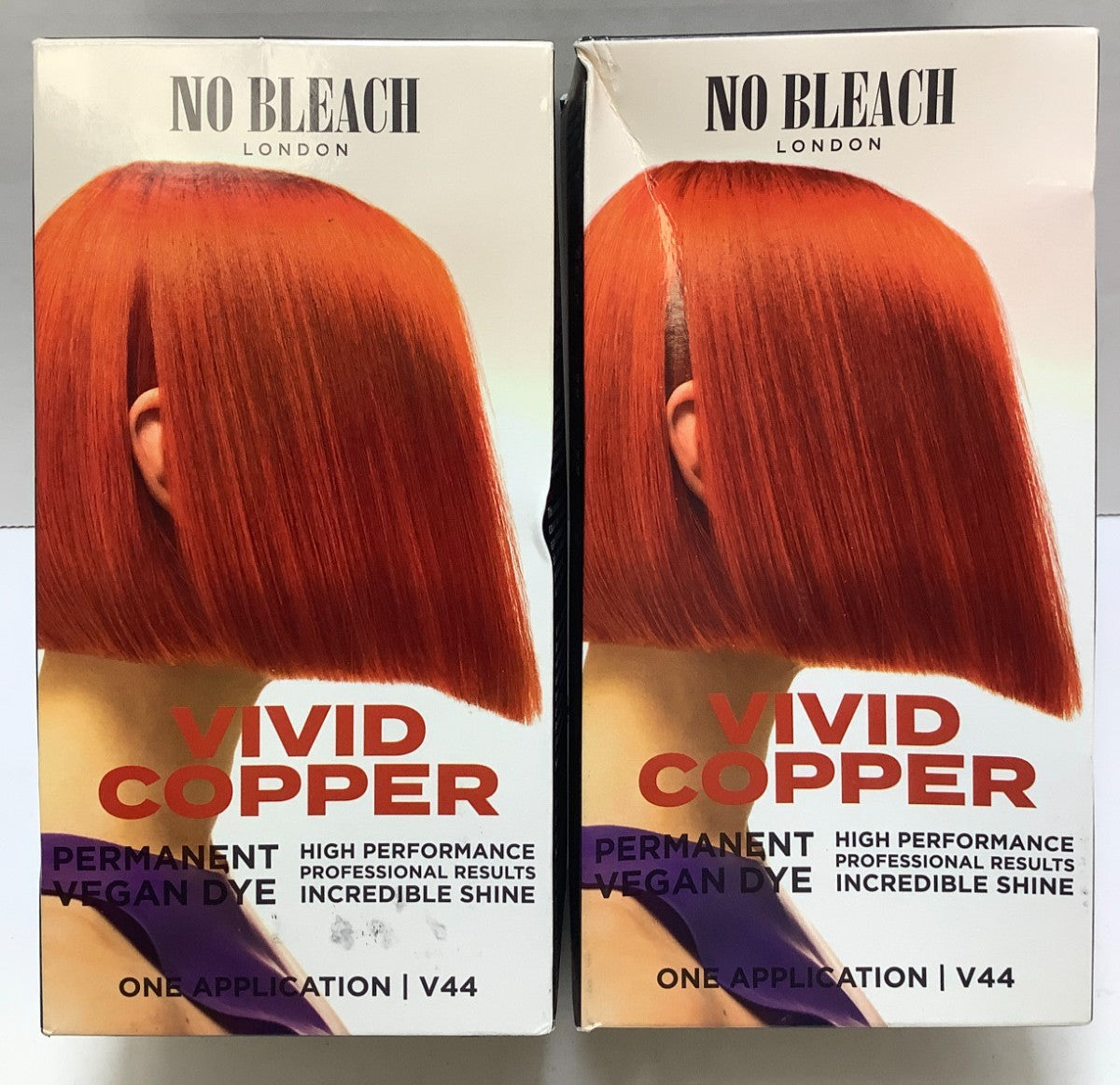 Vivid Copper Permanent Vegan Hair Dye - No Bleach London 2-Pack