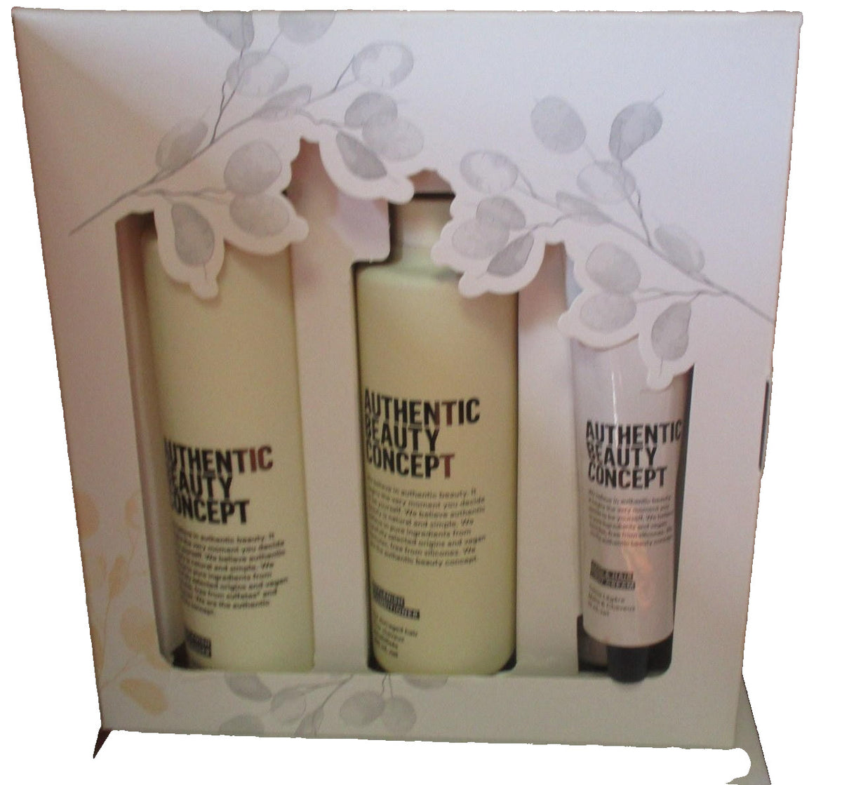Hair Care Set with Shampoo, Conditioner & Light Cream for Damaged Hair