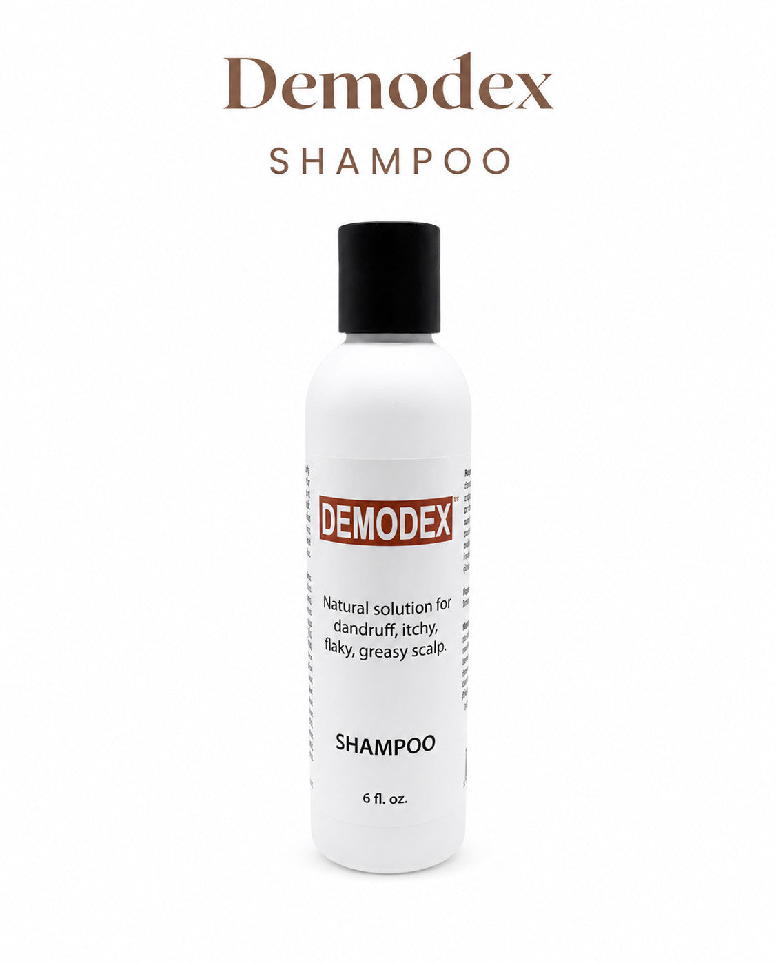Demodex Extra Strength Scalp Shampoo for Itchy Dandruff & Follicle Care - 6 oz