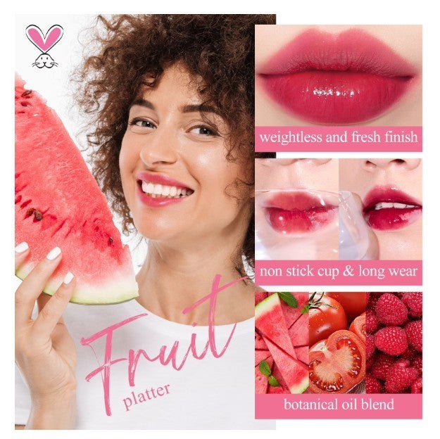 Lip & Cheek Stain Set - 18 Vibrant Waterproof Lip Gloss & Liquid Blush