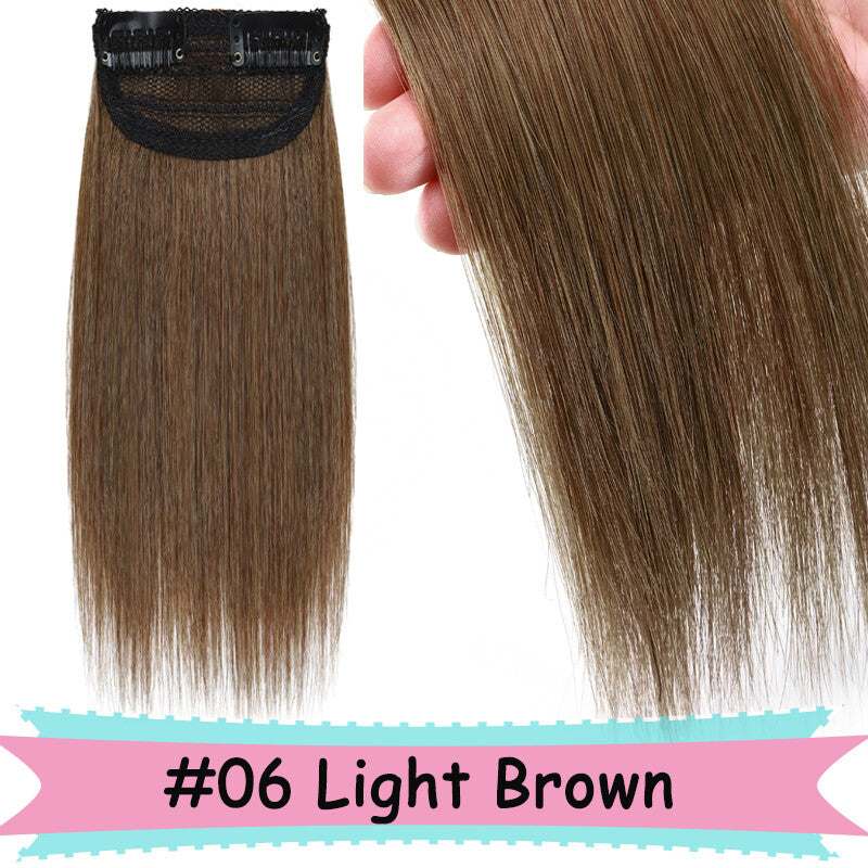 V Shape Clip-In Human Hair Extensions Full Head - Blonde, Remy Virgin
