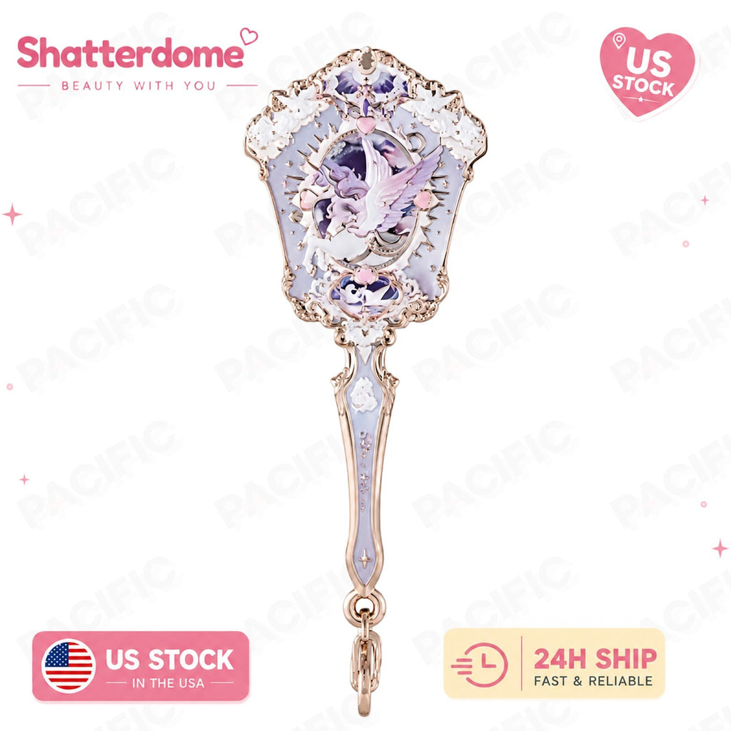 Flower Knows Knight Unicorn Mini Mirror Charm - Moonlight Lilac US Stock