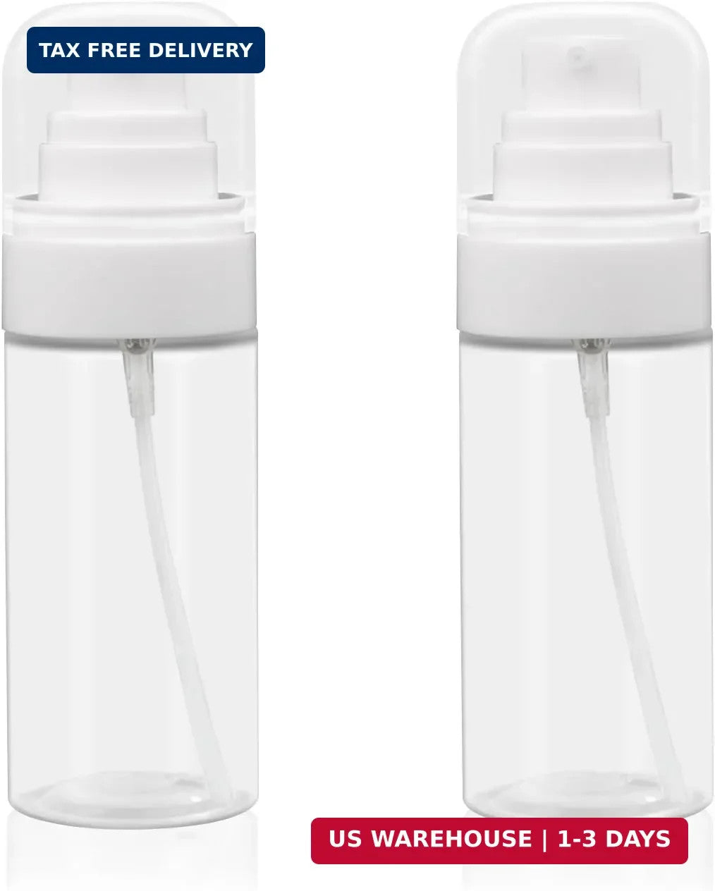 Travel Spray Bottles 2 Pack 2oz Fine Mist for Hair Face Perfume Cosmetics