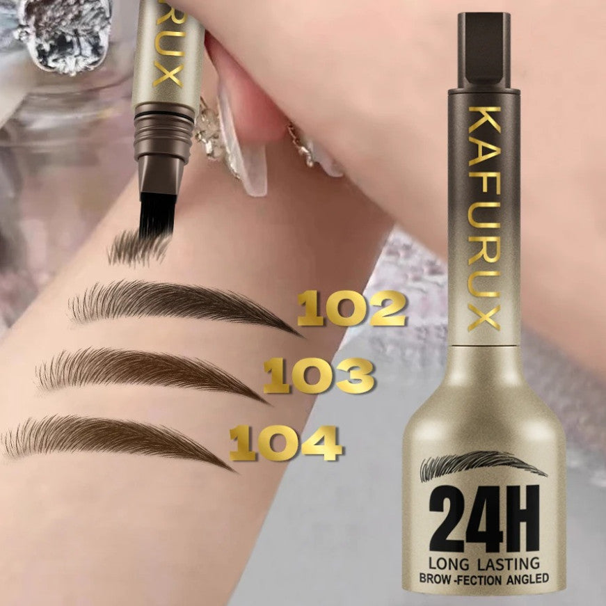 Waterproof Eyebrow Pencil Long Lasting Microblade Effect with Angled Brush