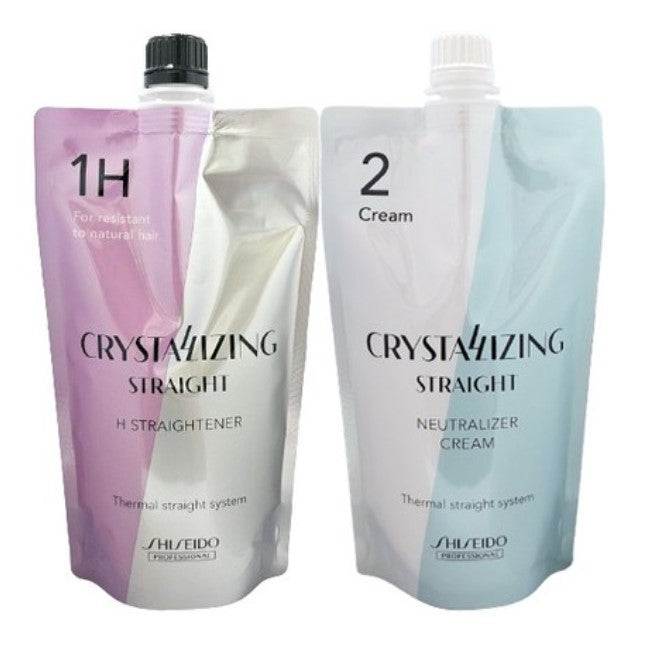 Shiseido Crystallizing Straight Hair Set - Straightener & Neutralizer 400g