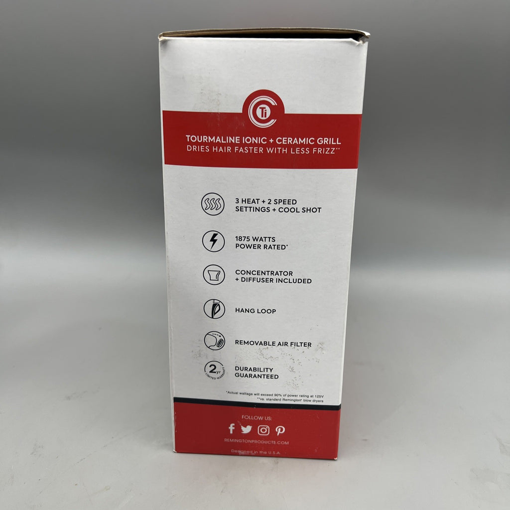 Remington Damage Protection Hair Dryer - New, High-Performance Styling Tool