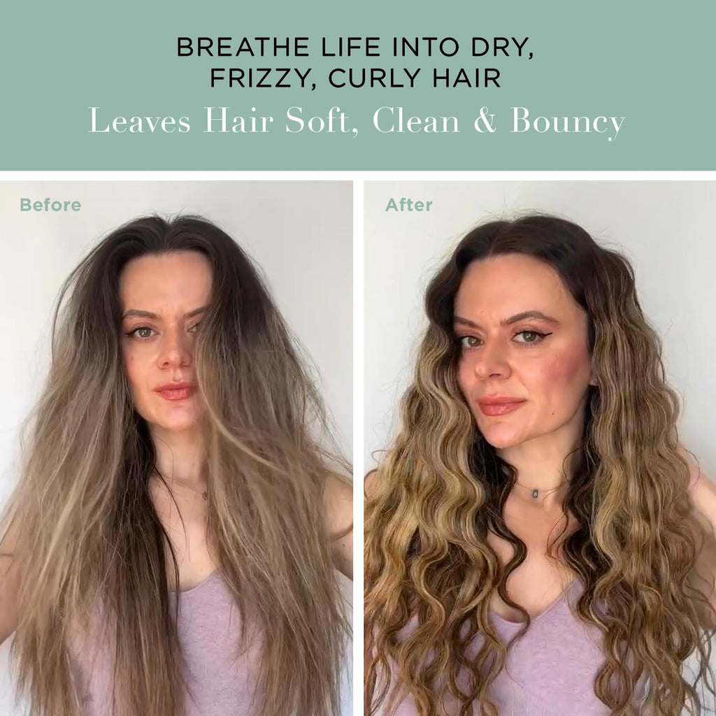 Unwash Bio-Cleansing Conditioner - Gentle Hydrating Co-Wash for Dry Curly Hair 13.5 Fl Oz