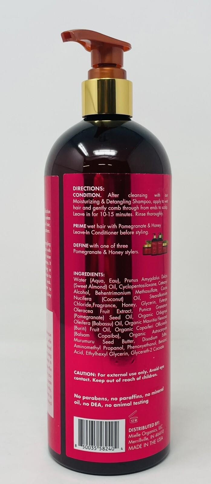 Detangling Conditioner for Curly & Textured Hair - Pomegranate & Honey, 32 oz