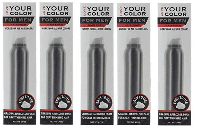 Gradual Hair Color Foam - Natural-Looking Gray Coverage, 4.7 oz | 5 Pack