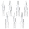 7 Pack 10ml Reusable Nasal Spray Bottles - Clear Small Empty Liquids Dispenser