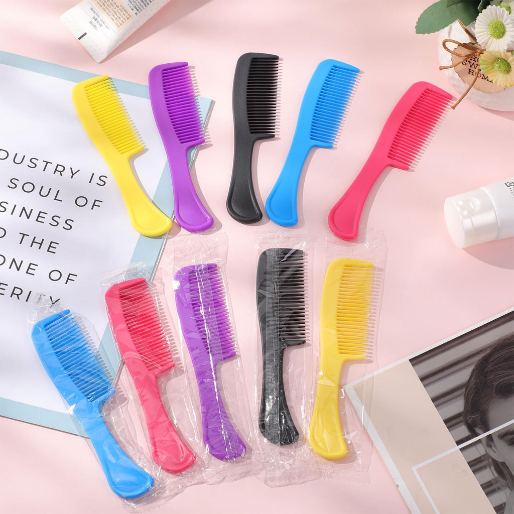 Bulk Plastic Hair Combs Set 15cm Travel Pocket Comb for Women & Men