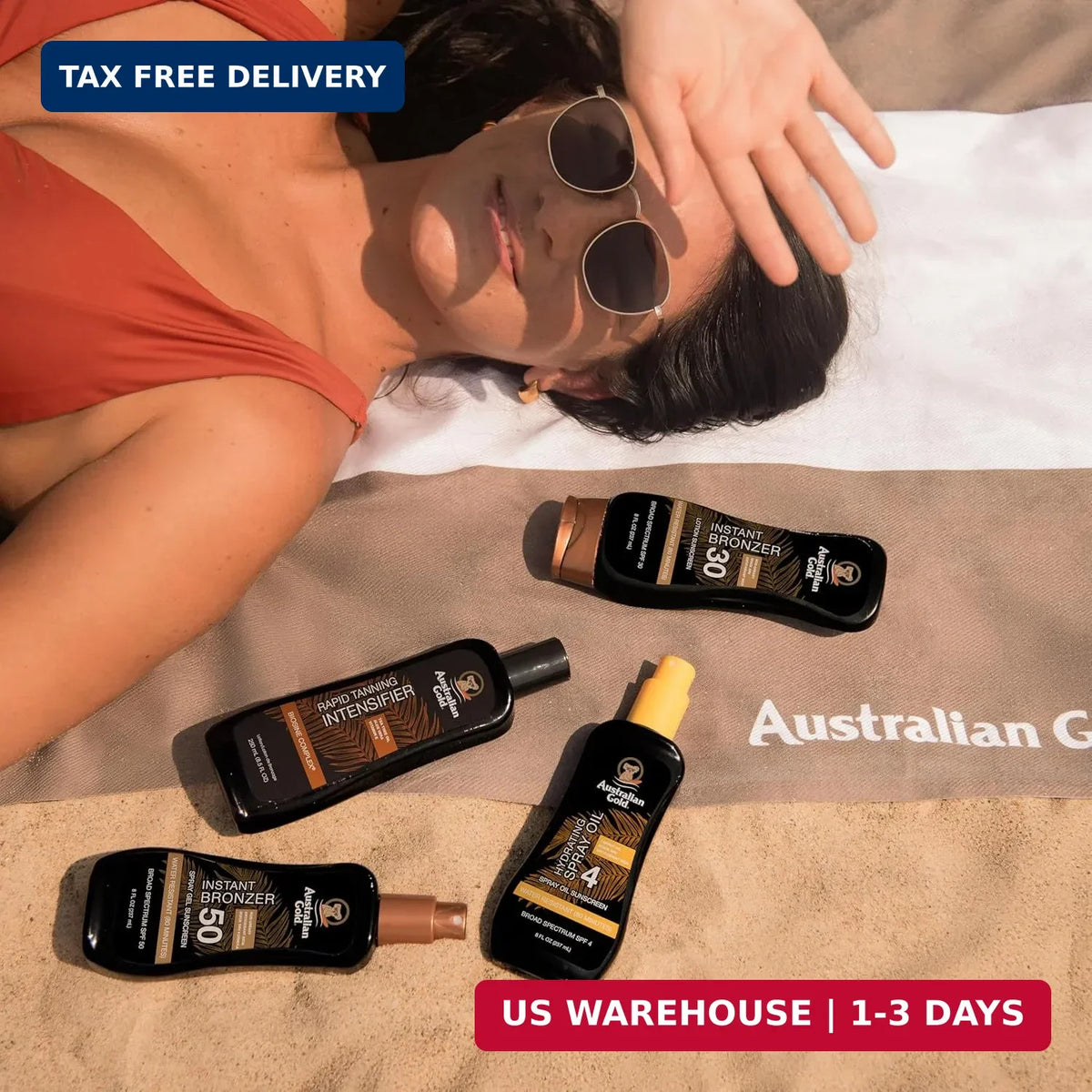 SPF 50 Sunscreen Spray Gel with Instant Bronzer - Water Resistant Moisturizing Sun Protection 8oz