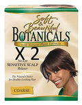 Botanicals No Lye Sensitive Scalp Hair Relaxer Coarse 2 Boxes - Herbal Straightening