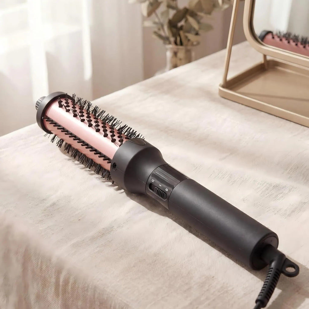 1 1/4 Inch Thermal Curling Brush Hair Styling Tool Dual Voltage for Travel