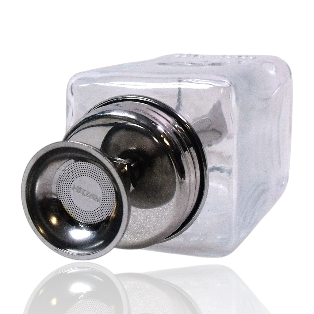 2-Pack Push-Down Pump Glass Dispenser Bottles with Cap – 180ml Empty Alcohol/Remover Bottles