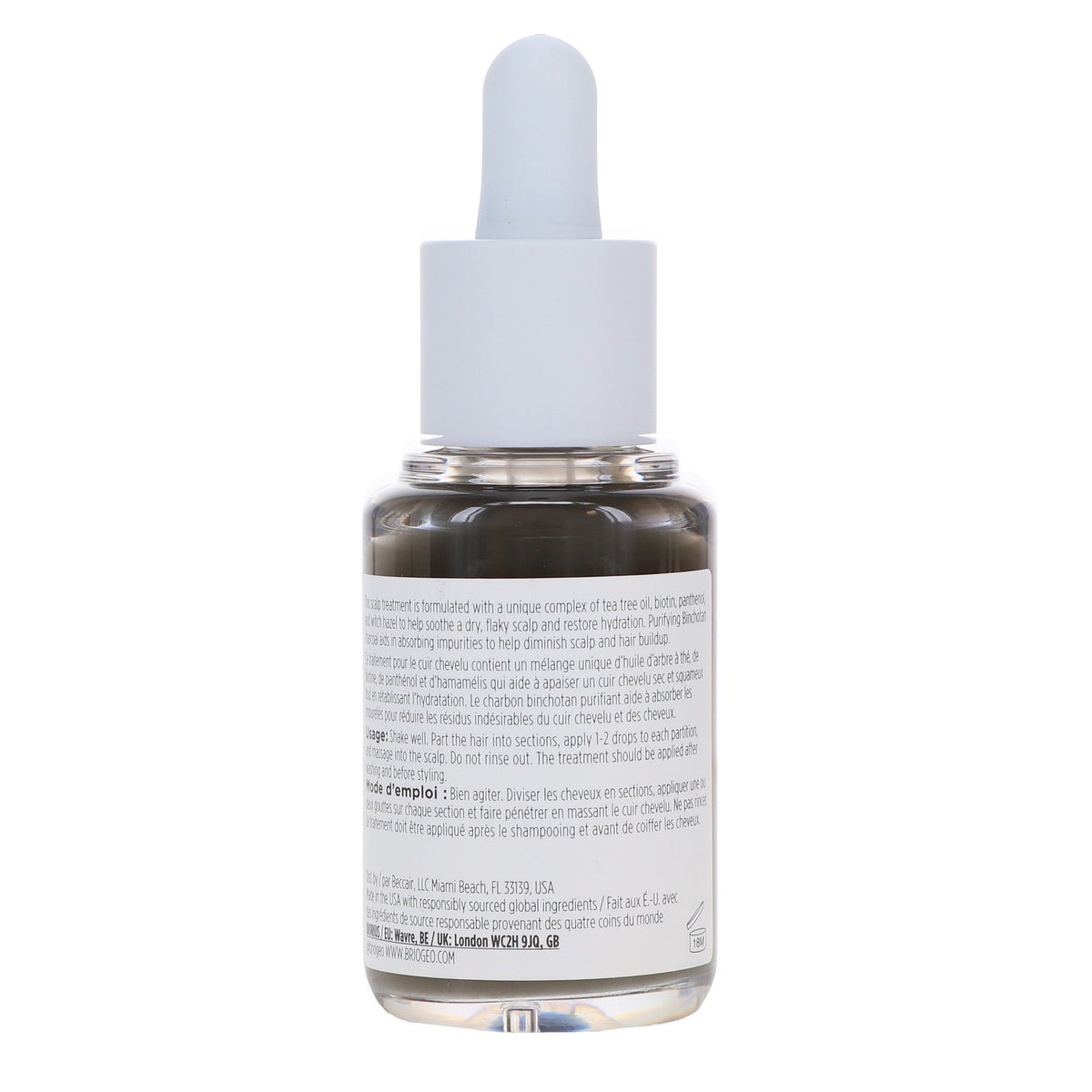 Scalp Treatment with Charcoal & Tea Tree - 1 oz for Dry Flaky Skin