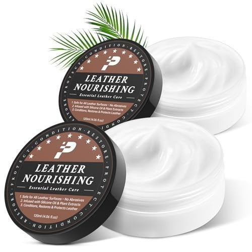 Leather Care Conditioner 2-Pack All-In-One Balm Color Safe & Pet Friendly