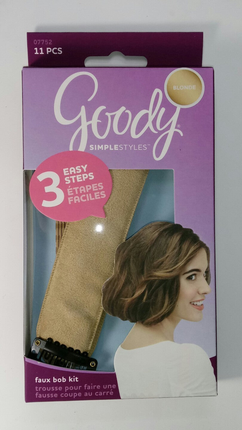 Faux Bob Hair Kit for Blonde Hair, Quick Short-Look Styling Tool
