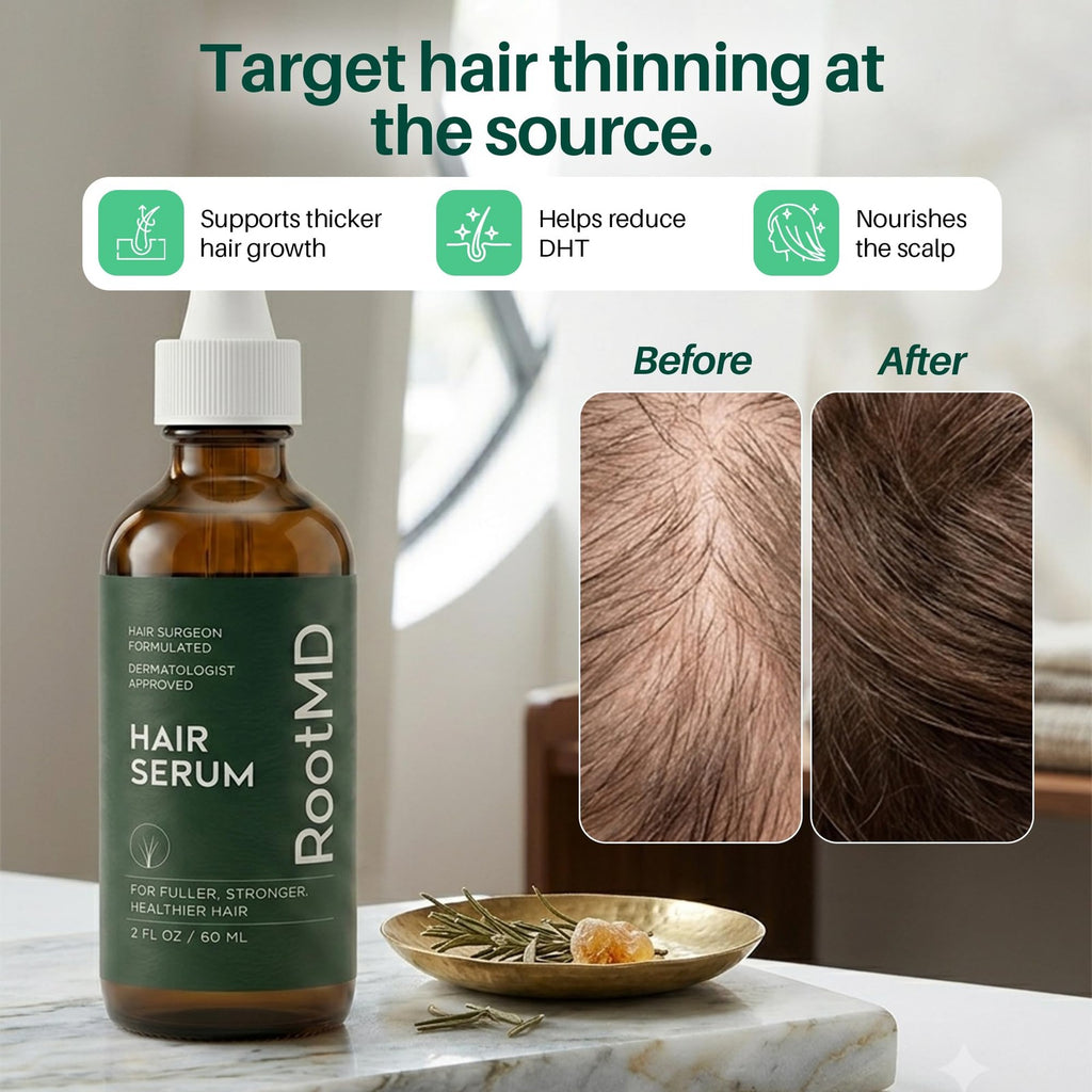 Hair Growth Serum for Thinning Hair with DHT Blocker - 2 Pack
