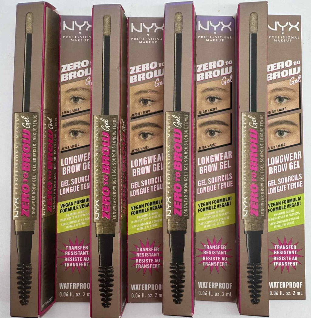 4-Pack Waterproof Brow Gel - Longwear Eyebrow Gel in Taupe
