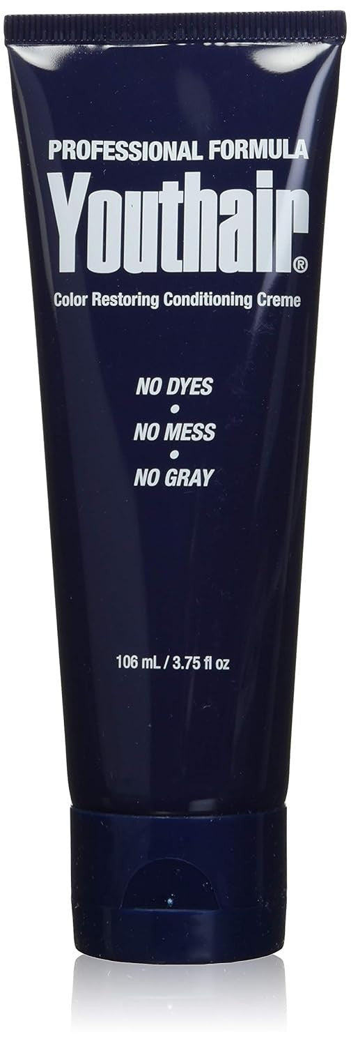 Youthair Lead-Free Hair Color Cream - Natural, Long-Lasting, No Dye or Peroxide - Pack of 3