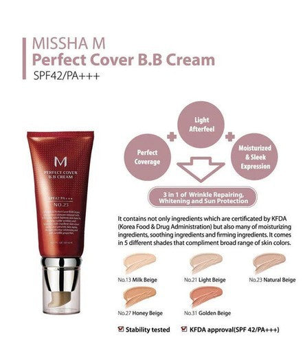 Multi-Function BB Cream SPF 42, UV Block, Wrinkle & Whitening - 50ml