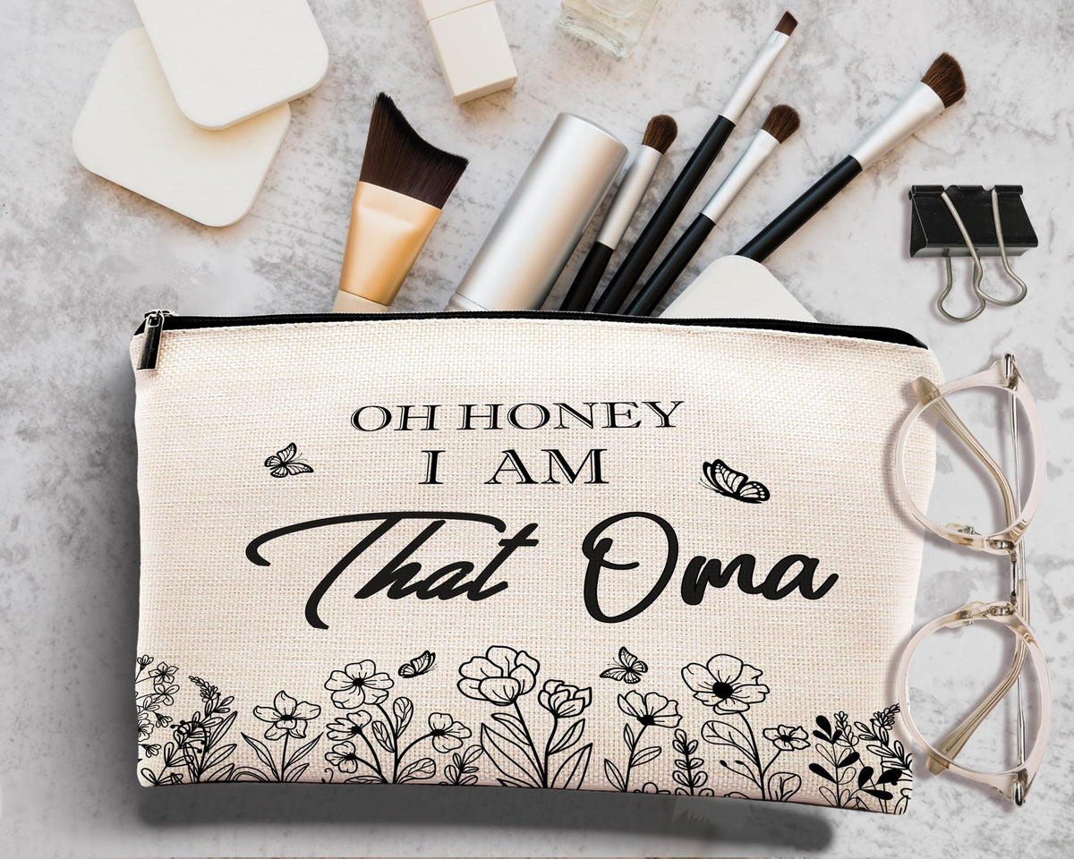 10x Linen Makeup Bag for Travel and Gift - Mother's Day Gift Idea