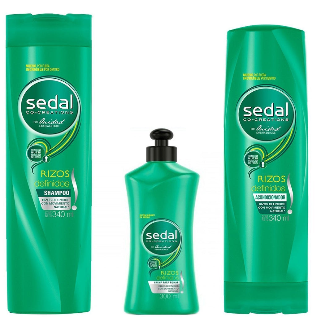 Defined Curl Hair Care Set - Shampoo Conditioner & Styling Cream 3 pcs