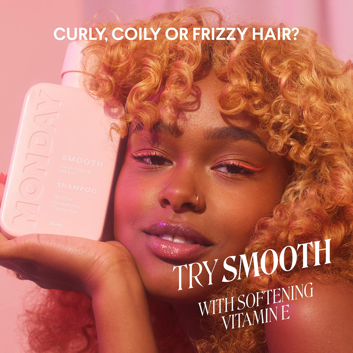 Frizz Control Hair Conditioner for Curly Wavy Hair - 12 Fl Oz