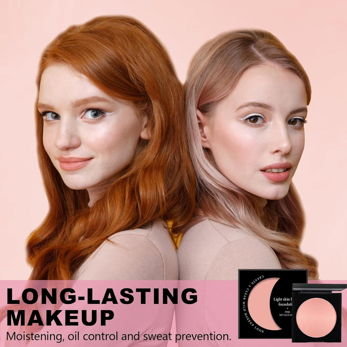 Brightening Under Eye Concealer with Pink Tone, Long-Lasting & Moisturizing