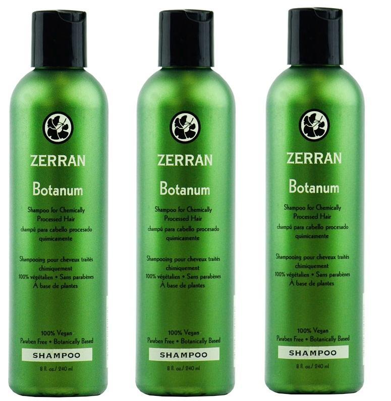 Botanum Shampoo for Chemically Processed Hair - 8oz, Pack of 3