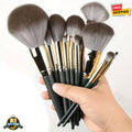 14-Piece Makeup Brush Set - Professional Face & Eye Brushes