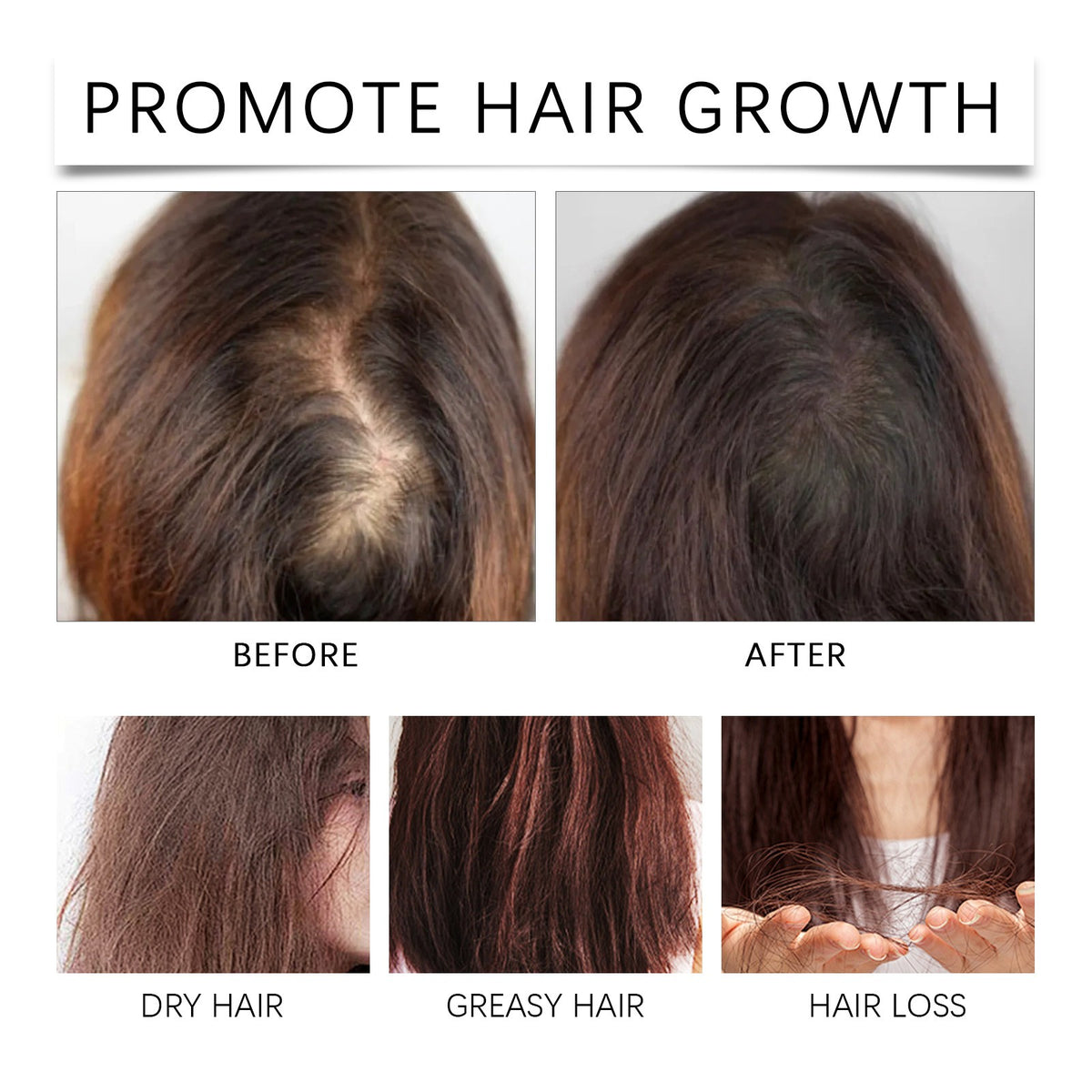 Natural Hair Oil for Scalp Massage & Moisturizing - Smoothing & Nourishing Treatment