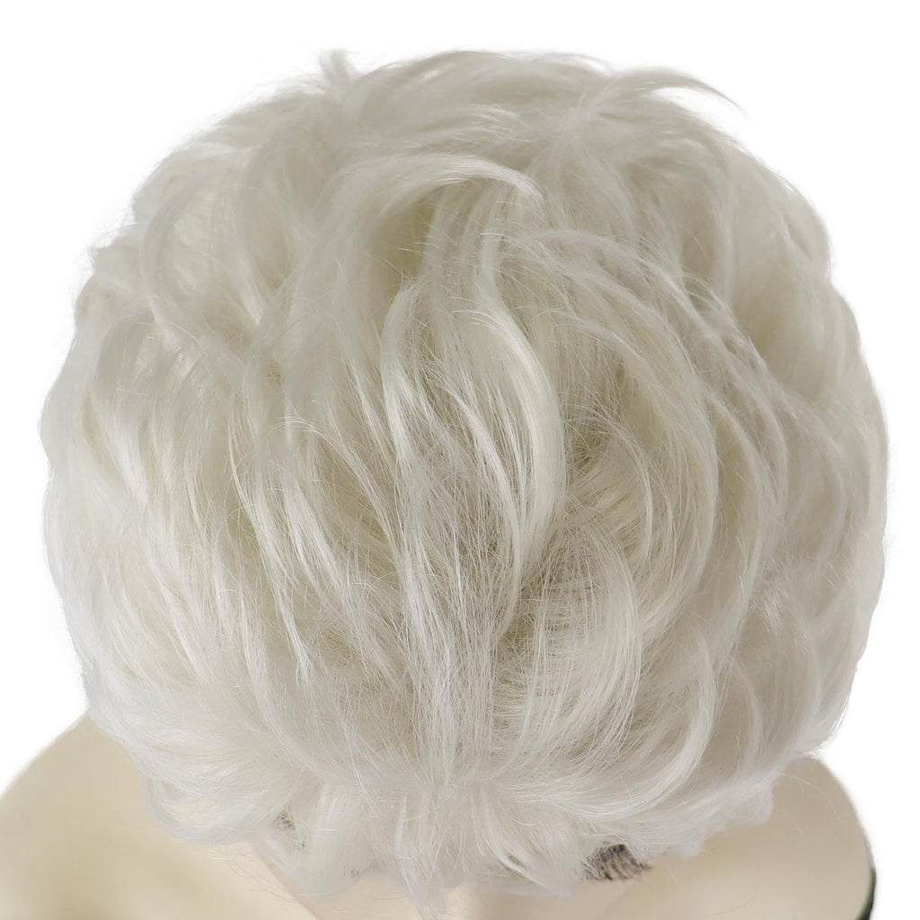 Platinum Blonde Curly Wig for Costume, Party & 100th Day of School Celebrations