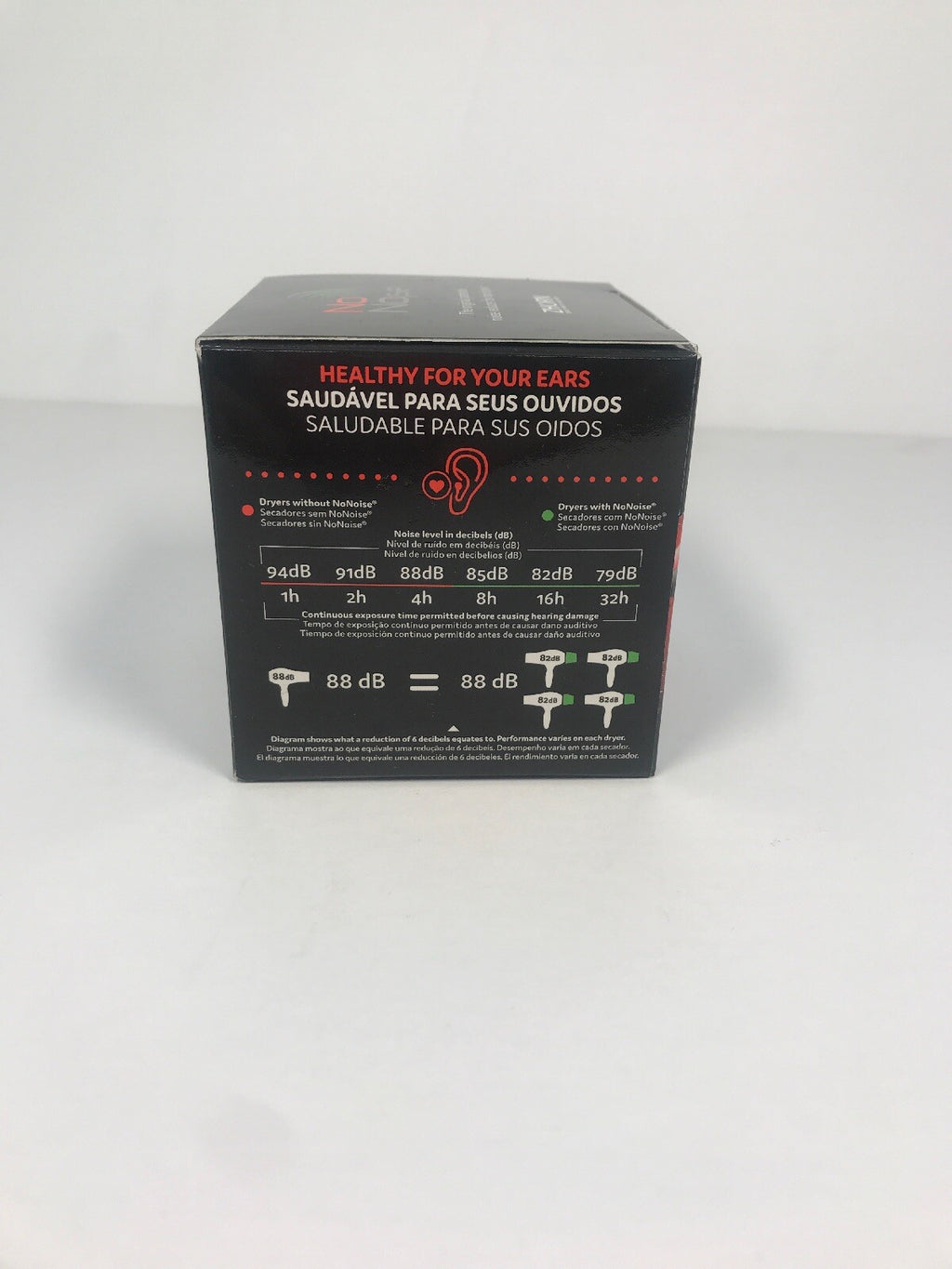 Hair Dryer Noise Reducer - Universal Fit Quieting Attachment