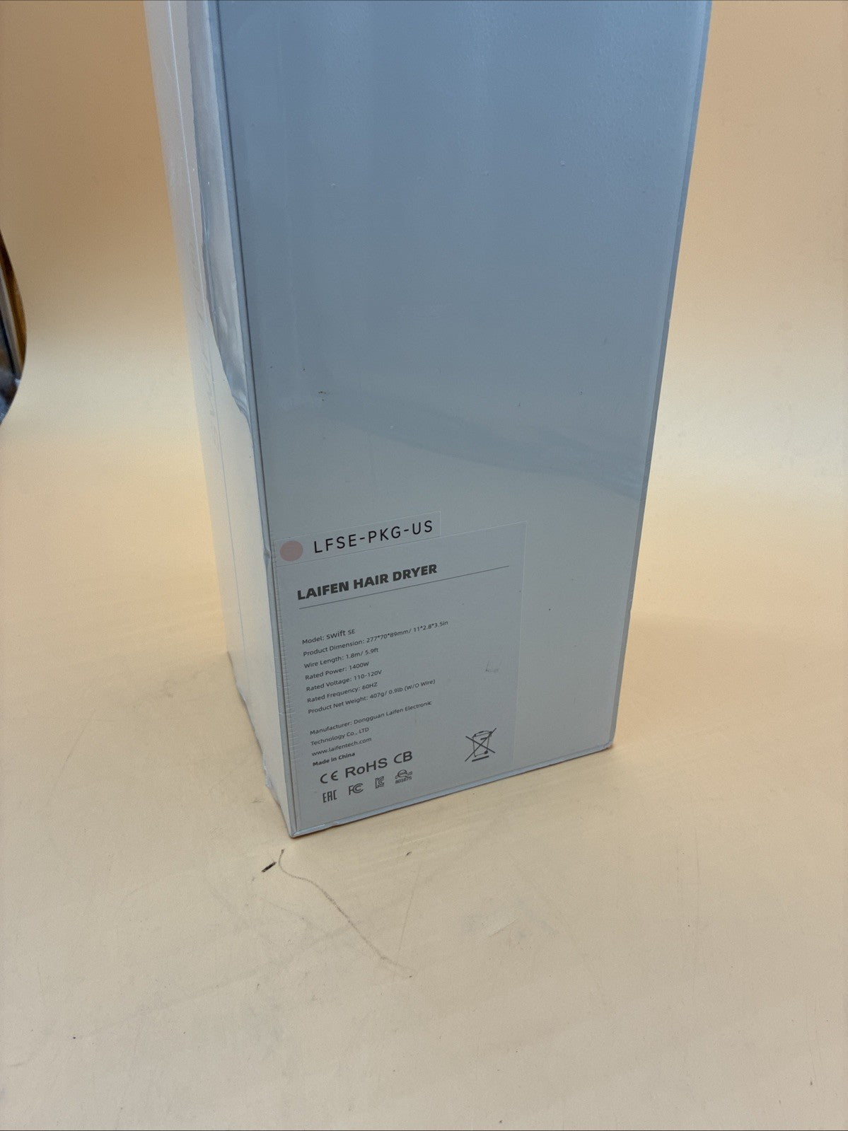 Laifen Swift SE Ionic Hair Dryer with Negative Ions - Fast Drying, Compact
