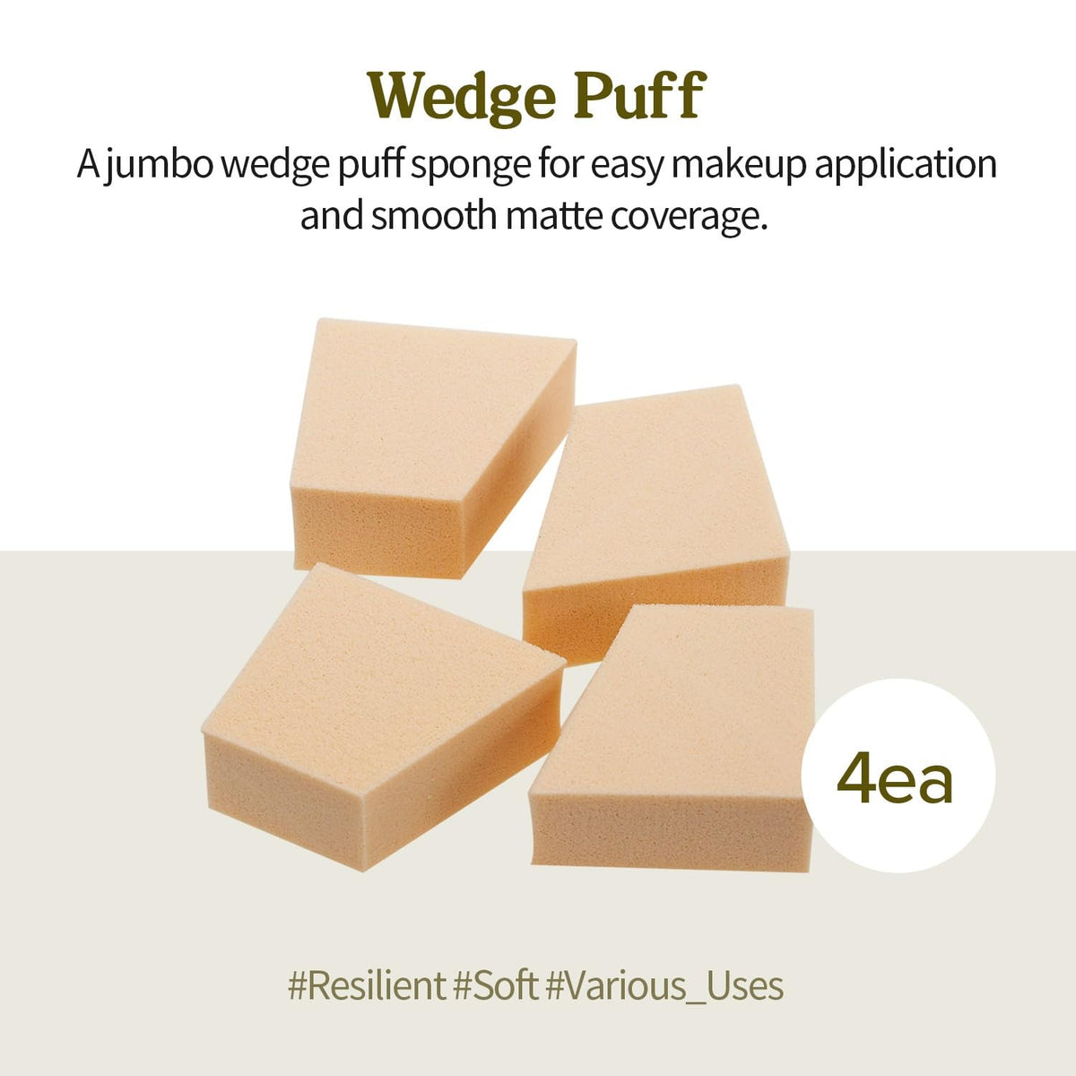 Jumbo Sponges for Makeup - 12 Pack Wedge Puff Sponges