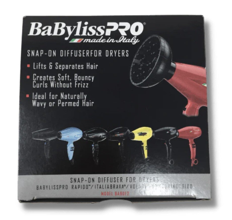 Snap-On Diffuser for BaBylissPRO Hair Dryers - Compatible with Rapido Brava V2 Torino