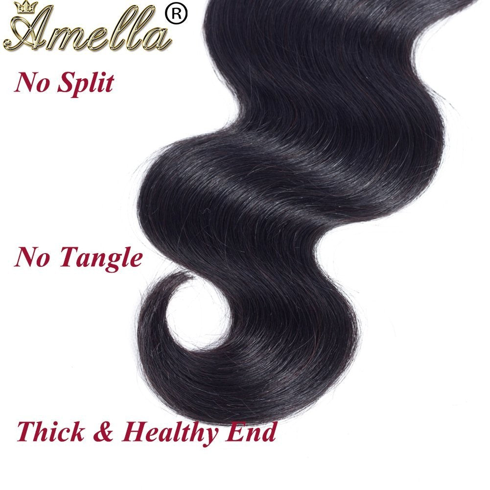 Brazilian Body Wave Human Hair Bundle 20 Inch Virgin Hair Extensions