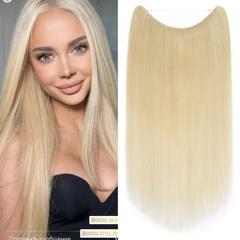 Remy Human Hair Clip-In Extensions with Invisible Wire & Clips - Thick, Natural Look