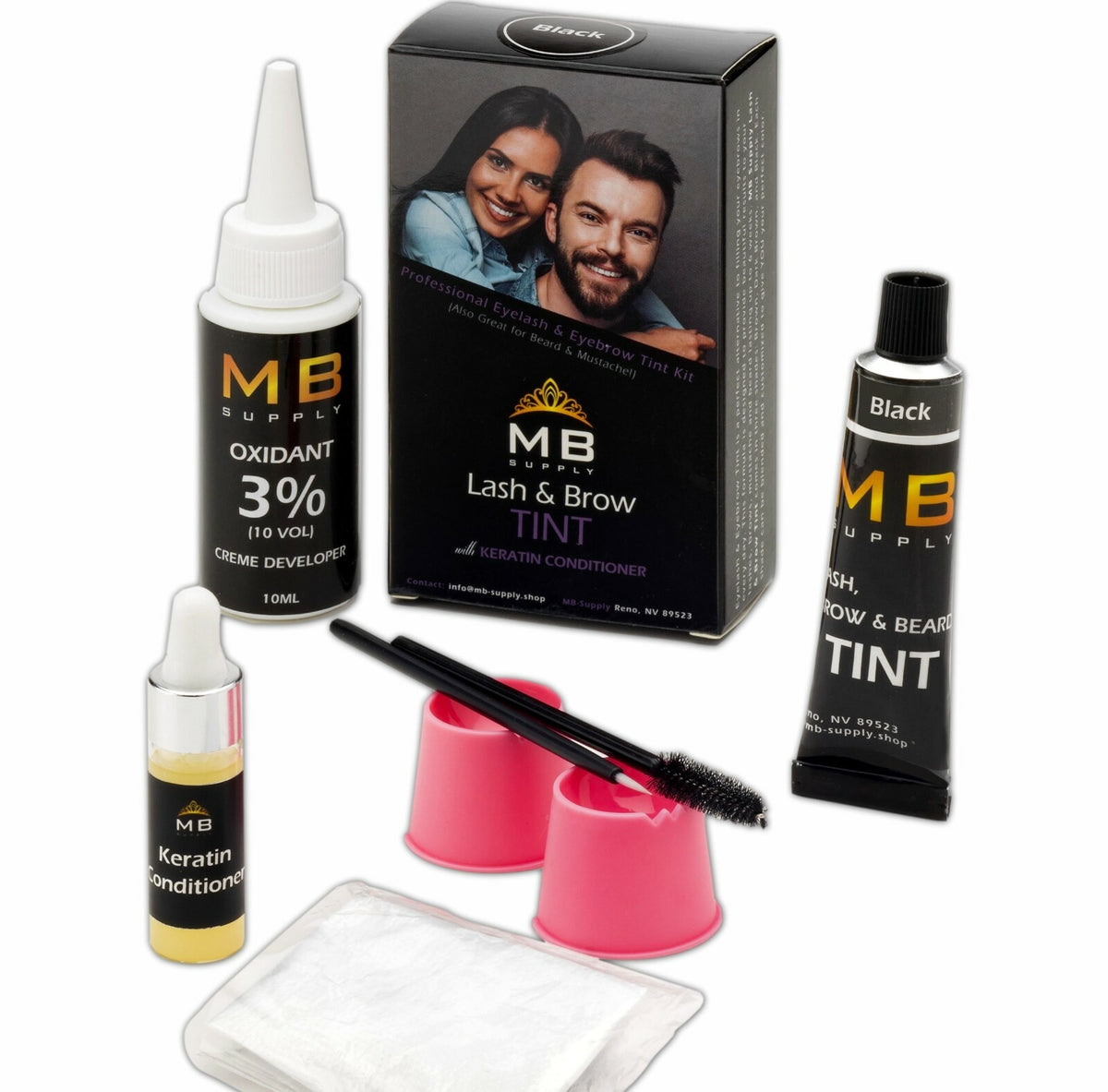 Tint Kit for Eyelashes & Eyebrows with Keratin Serum – Professional Quality