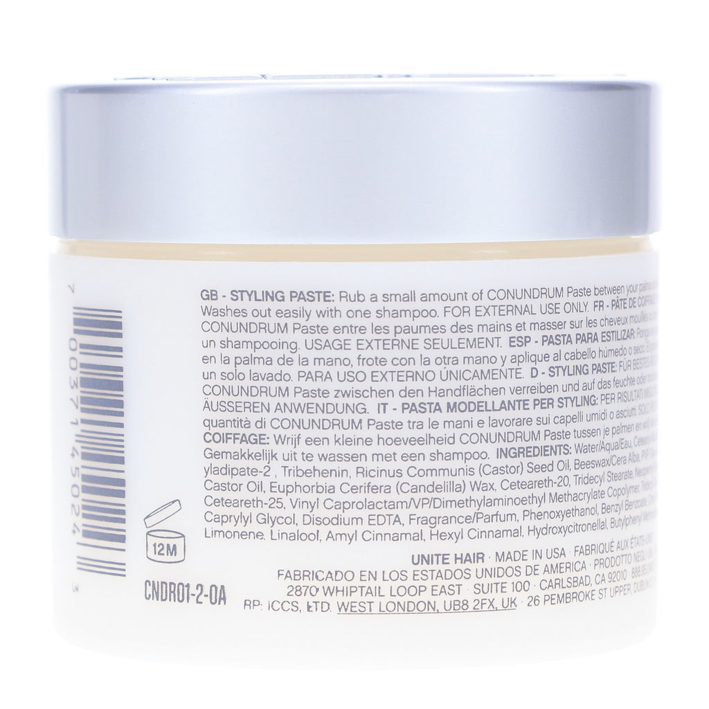 Hair Styling Paste Cream with Flexible Hold 2 oz - All Hair Types