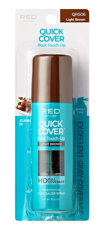 (3 Pack) Kiss Light Brown Root Touch-Up Spray - Smudge-Proof, Water & Ammonia-Free