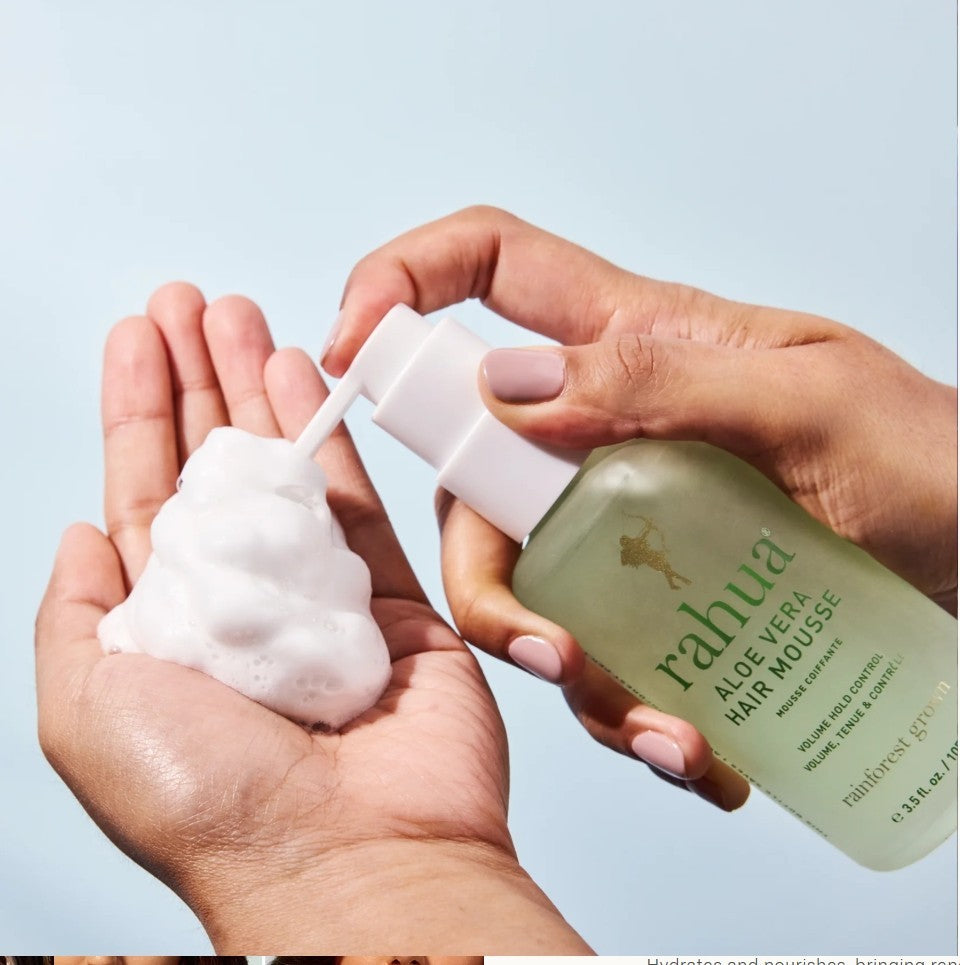 Aloe Vera Hair Mousse for All Hair Types - Volumizing & Flexible Hold